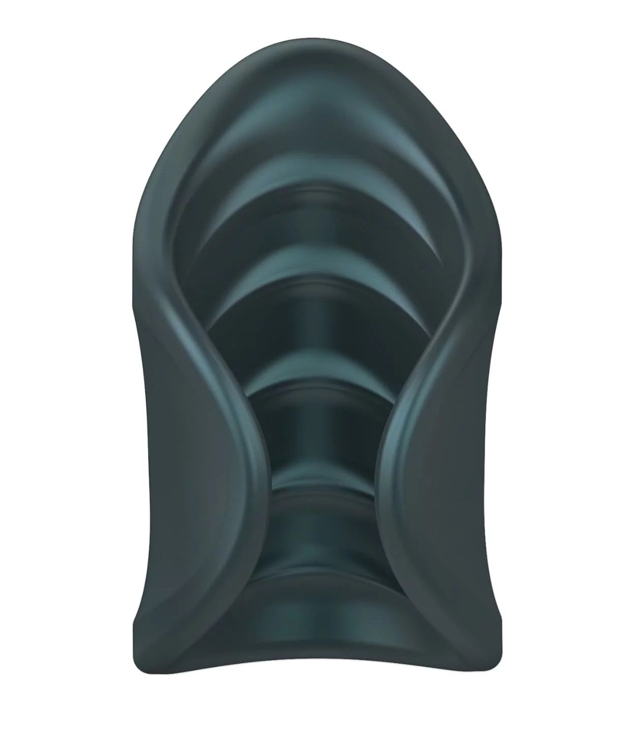 531438 Серый сквозной мастурбатор с вибрацией Manwan Starter