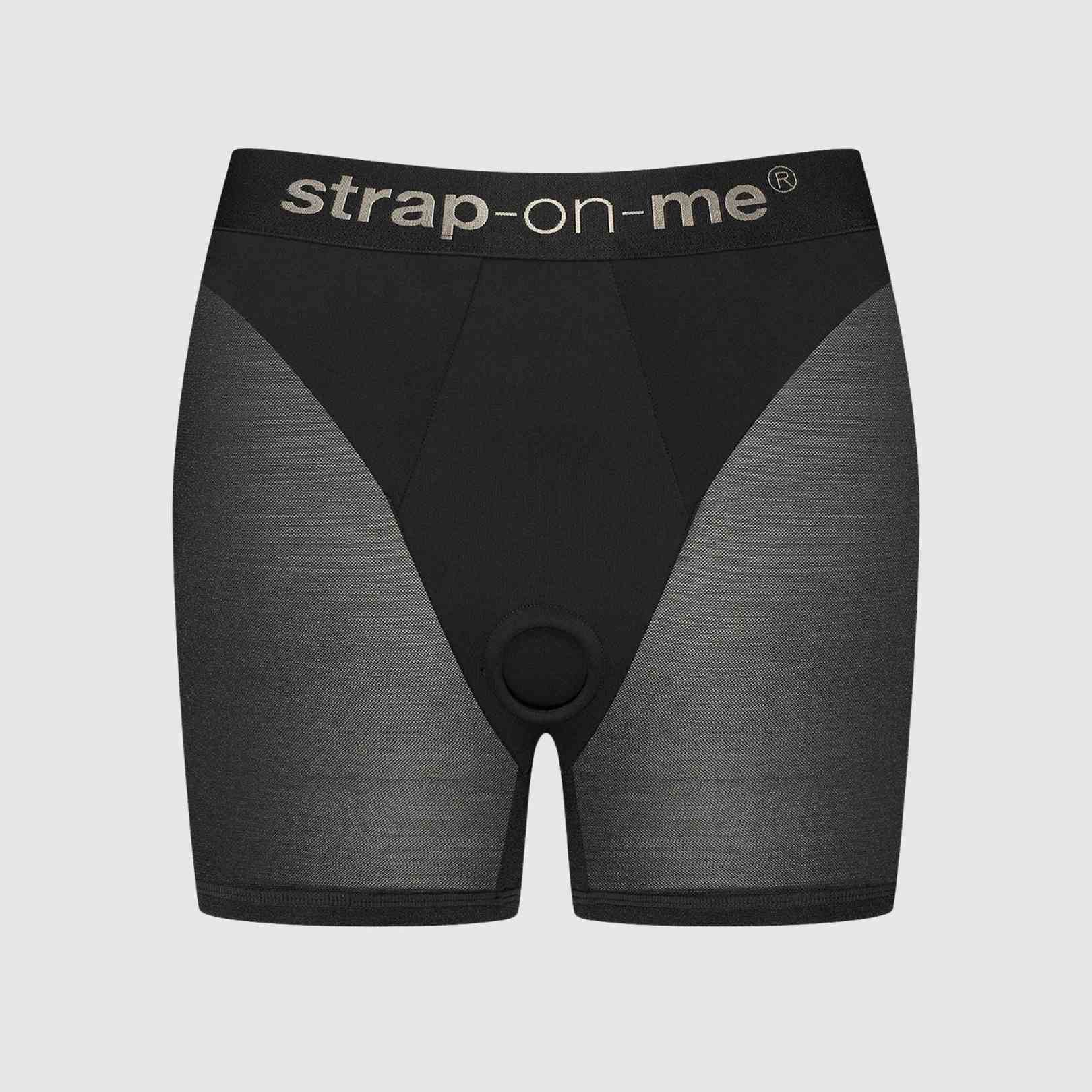 531444 Трусики-шорты для фиксации насадок Strap-on-me Harness Lingerie Halo - size L