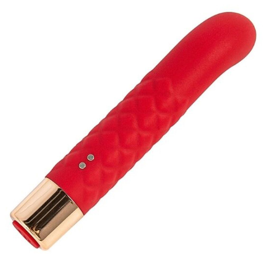 531476 Красный вибратор для G-точки - 14,5 см.