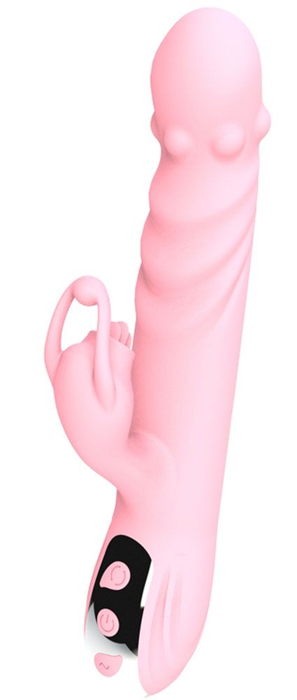 531477 Розовый вибратор-кролик Ava - 21,9 см.