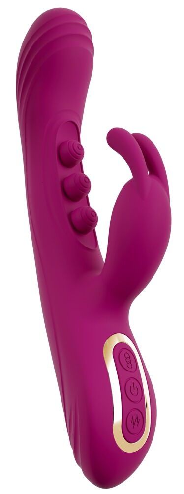 531733 Лиловый вибратор-кролик 2 Function Vibrator Squirting - 22,5 см.