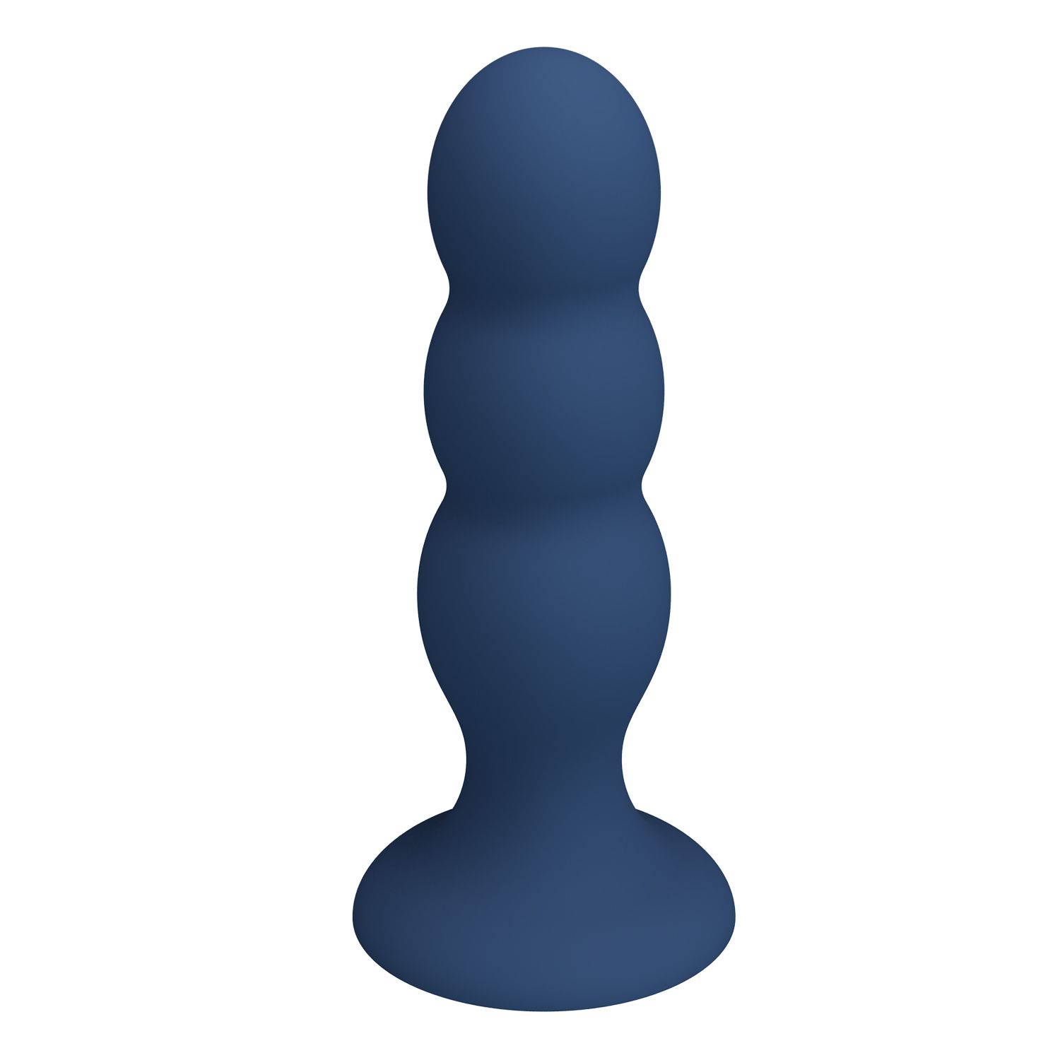 531973 Синяя анальная пробка со смещенным центром тяжести - 16,5 см.