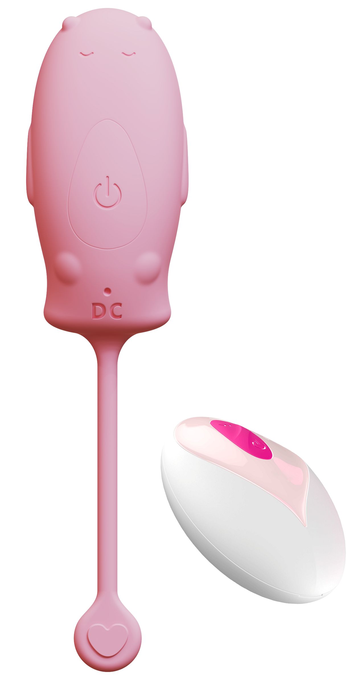 532187 Розовое силиконовое виброяйцо с пультом ДУ