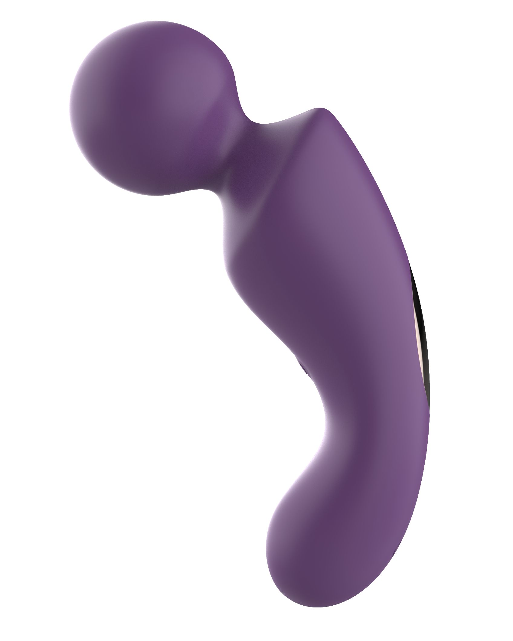 532194 Фиолетовый изогнутый wand-вибратор