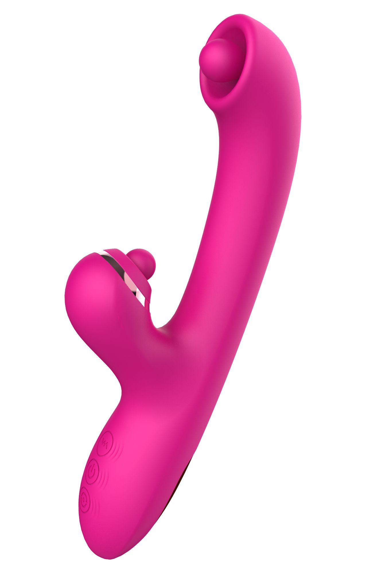 532203 Розовый вибратор-кролик с усиленной стимуляцией точки G