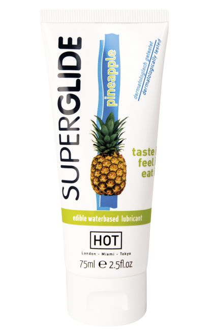 8259 Гель-смазка на водной основе Superglide с ароматом ананаса - 75 мл.